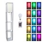 Simple Designs Etagere Organizer 62.5" Floor Lamp with Rectangular Shade, Gray (LF1014-GRY-CCLB)~#|#~C40C470F-5059-4A1C-A864E3D9C4E91AC3_sc7