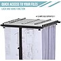 AdirOffice Blueprint Metal Mobile File Cart with Lockable Wheels, Black (614-BLK)~#|#~C40D294B-B743-4E2E-B4B8F16D5FBF9D7F_sc7