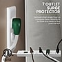 GoGreen Power 6' Metal Surge Protector, 7 Outlets, White (GG-17636)~#|#~C40EBC2A-E823-421D-A84A8808C2F3E018_sc7