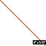 8" Paper Twist Ties, Orange, 2000/Carton (PBT8O)~#|#~C413E420-C850-468C-9A596464A18F572F_sc7