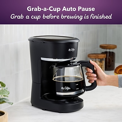 Mr. Coffee 12-Cups Automatic Drip Coffee Maker, Stainless Steel and Black (2176620) Sansujyuku sansujyuku.com