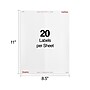 Staples Laser/Inkjet Address Labels, 1" x 4", White, 20 Labels/Sheet, 100 Sheets/Pack, 2000 Labels/Box (ST18058-CC)~#|#~C41979E6-D04D-4305-87EDAF89F56917C8_sc7