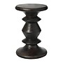Storied Home Berns 12"Dia. Wooden Round End Table, Black Walnut (EC0685)~#|#~C41D245F-3D82-4AD4-87287B8A7AE8EE2E_sc7