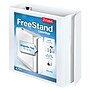 Cardinal FreeStand EasyOpen 3" 3-Ring View Binders, D-Ring, White (43130)~#|#~C41D38E8-829E-49C5-9133F9B95A354CE2_sc7