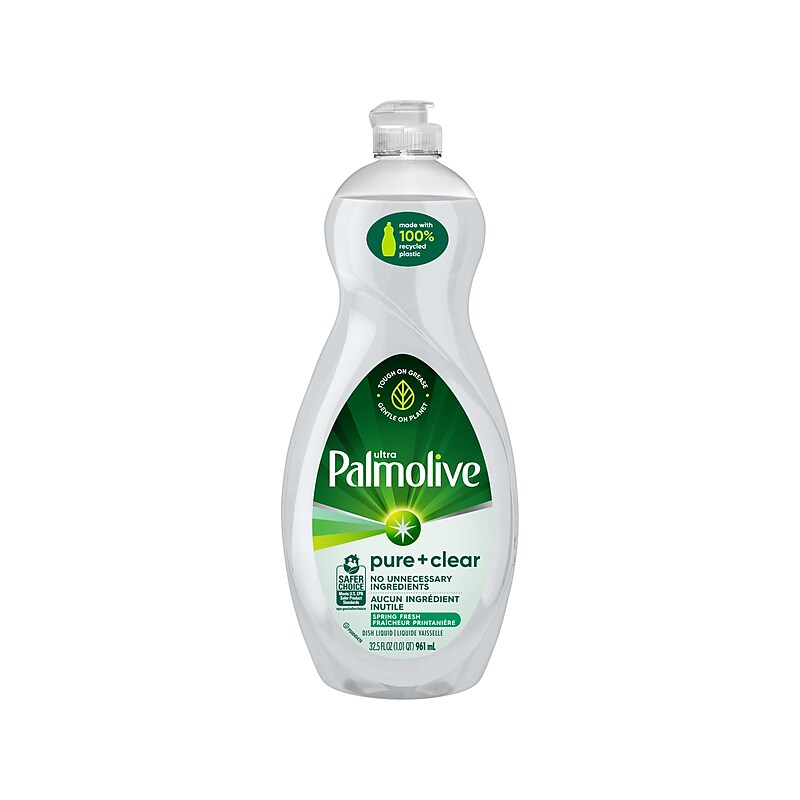 Palmolive Ultra Pure + Clear Dish Soap, Spring Fresh, 32.5 fl. oz., 9/Carton (US04272ACT) image 1
