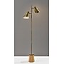 Adesso Josephine 60.5" Antique Brass Floor Lamp with Cone Shades (9411-21)~#|#~C41F7C8B-2E2D-47EA-ADBF1496F7A09526_sc7