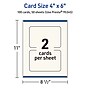 Avery Integrated Cards, 4" x 6", Matte Ivory, 100/Box (95345)~#|#~C41FDF0B-6629-4974-BADD4952B2F83EB7_sc7