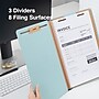 Staples® 60% Recycled Pressboard Classification Folder, 3-Dividers, 3 1/2" Expansion, Letter Size, Blue, 20/Box~#|#~C4236FB2-2429-4C2C-AA8E664622C17030_sc7