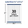 Avery Laser/Inkjet Permanent File Folder Labels, 2/3" x 3-7/16", White, 150 Labels/Pack (8593)~#|#~C429AA53-257C-4C0C-9AB640FBB0C0A070_sc7