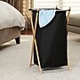 Household Essentials X‑Frame Bamboo Hamper with Washable Black Liner and Foldable Bamboo Frame, Black (HH6540-1)~#|#~C429C8FC-9141-4BA8-8DA271361929A4A6_sc7