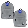 Bazic Classic Kids Laptop Compatible Backpack, Medium, Gray, 2/Bundle (BAZ1061-2)~#|#~C42A9216-2772-4C90-8A1548B1D11083D4_sc7