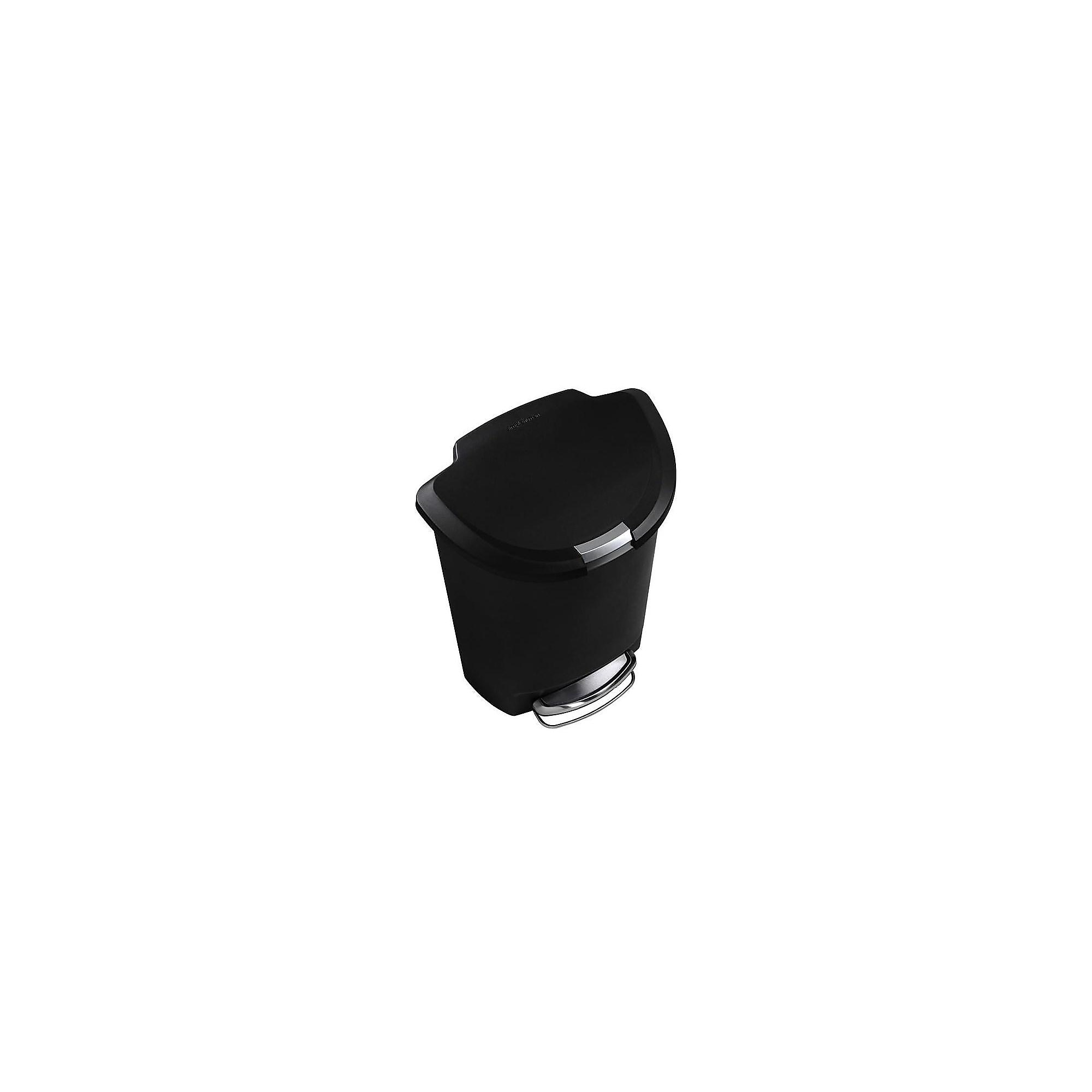 simplehuman Plastic Indoor Step Trash Can with Lid, 13 Gallons, Black (CW1355) Sansujyuku sansujyuku.com