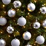 Nearly Natural Holiday Christmas Silver Shatterproof Ornament Set, 3", 20/Set (D1056-SV)~#|#~C436783C-4D77-44AD-94FB26704B52D219_sc7