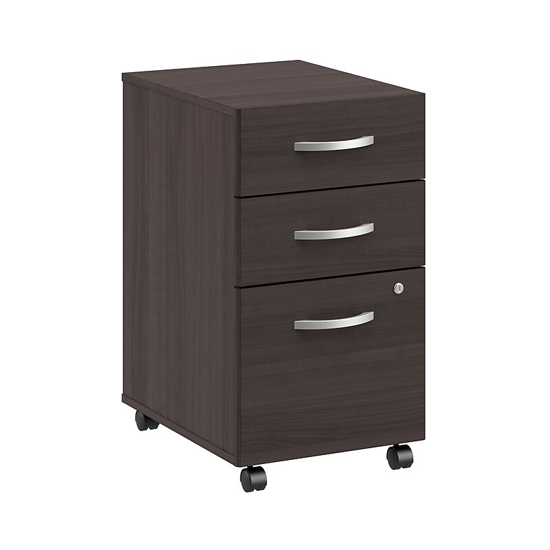 Bush Business Furniture Arrive 3 Drawer Mobile File Cabinet - Assembled, Storm Gray (ARF116SG-Z) image 1