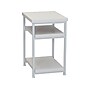 Household Essentials Jamestown 18"W x 17"D Laminate Side Table, 2 Shelves, Scandinavian White/White (8201-1)~#|#~C4377E5F-3568-4038-9B50587AF4D52113_sc7
