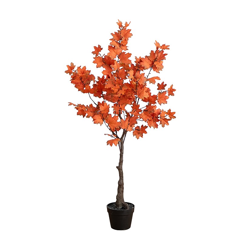 Nearly Natural 4' Autumn Rustic Maple Artificial Fall Tree (T4829) image 1