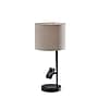 Adesso Wyatt Supercharger Incandescent Desk Lamp, 22"H, Black/Beige (2610-01)~#|#~C43A3F3D-2D9C-44D2-93709DB5B21696C8_sc7