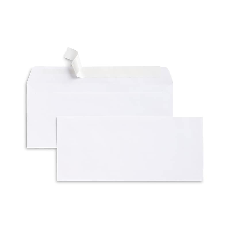 Staples EasyClose #10 Business Envelopes, 4 1/8" x 9 1/2", White, 25/Box (594410/19001) image 1