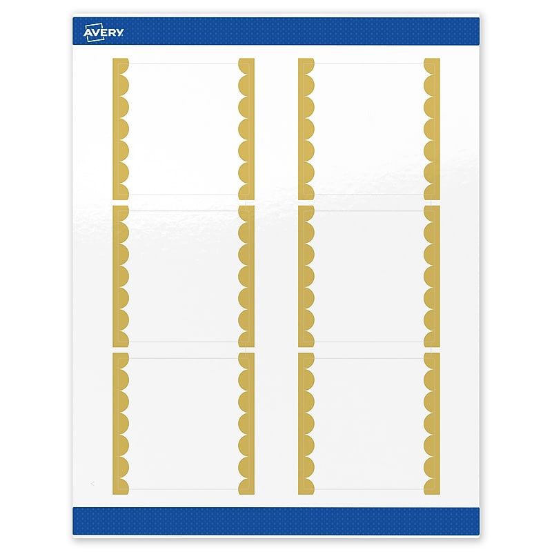 Avery Laser/Inkjet Square Multipurpose Labels, 3" x 3", White, 60/Pack (S00-DK2) image 1