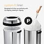 simplehuman Code P 13-16 Gallon Trash Bag, 9" x 12", Low Density, 1.4 mil, White, 200 Bags/Box (CW0274)~#|#~C44293CB-D3F9-4F8F-A38D8996357FA968_sc7
