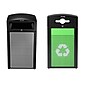 Alpine Industries GS Series Steel Trash Can & Recycling Bin Combo, 80 Gallon, Green (ALP471-40-SILGC-MK)~#|#~C445F7CC-56AE-406D-A55283811FACA7BE_sc7