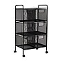 Mind Reader 6-Drawer Office Utility Cart, Black (6DRMESH-BLK)~#|#~C447771B-8BA9-473F-B8AEA732CD644FC5_sc7