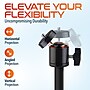 Delton S190S Adjustable Webcam Floor Stand and Tablet Clip Holder Bundle, Black (DPS190SBD1)~#|#~C449D2D0-236D-4BFE-968A46F3DEE86713_sc7