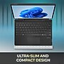 Adesso Aluminum 13" Portable Bluetooth Keyboard/Cover Case for Microsoft Surface Pro 8 & 9 & 10 & 11, Black (WKB-7040)~#|#~C44B6F8C-F105-4CF8-90D8379B2036CD9D_sc7