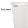 Mind Reader 15.85-Gallon Hamper with Lid, Plastic, White (60FABHAMP-WHT)~#|#~C44E8A31-C59F-4B16-99659AD2FB181BFB_sc7
