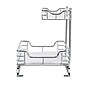 Household Essentials Glidez Steel Pull-Out Storage Organizer with Plastic Liners, 2-Tier Design (HH61765-1)~#|#~C44FC22F-80A4-44B3-9282ECE359AFDC80_sc7