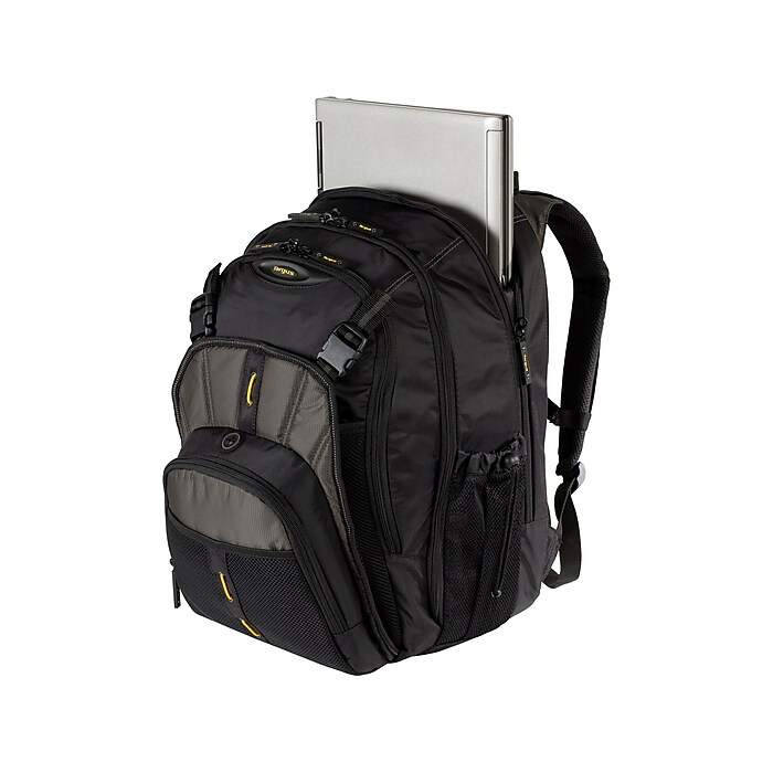 Targus CityGear Laptop Backpack, X-Large, Black/Yellow (TBB018US) | Staples