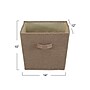Household Essentials Medium Folding Fabric Storage Bin, 10" x 12"x 14", 29 Qt., Beige, 2/Pack (7845-1)~#|#~C454C34C-7E05-47BF-92B50EAE74A57A02_sc7