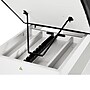 Viva Comfort Alto Adjustable Backrest Exam Table with Shelves & Step Stool, 400lbs. Capacity, Black (996-14-BLK-SS-OS-MK)~#|#~C45ADA96-D641-4E69-B62B9E94D363CAEC_sc7