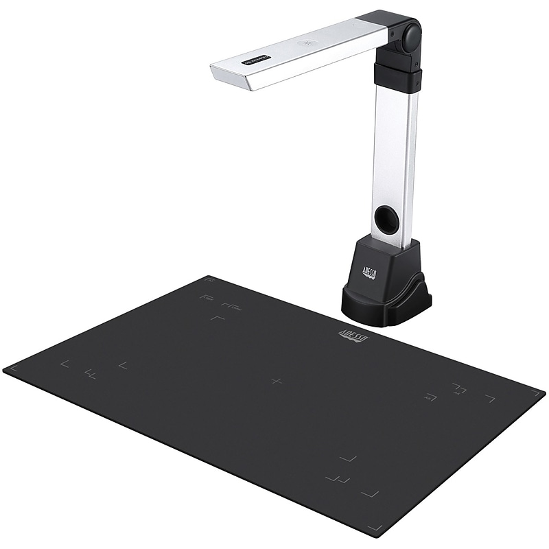 Adesso CyberTrack 820 A3 Document Camera with OCR, Silver/Black image 1
