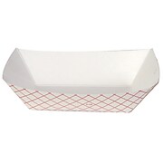Dixie Polycoated Food Tray, 2 lb., Capacity, Red Plaid, 1,000/Carton (RP2008)