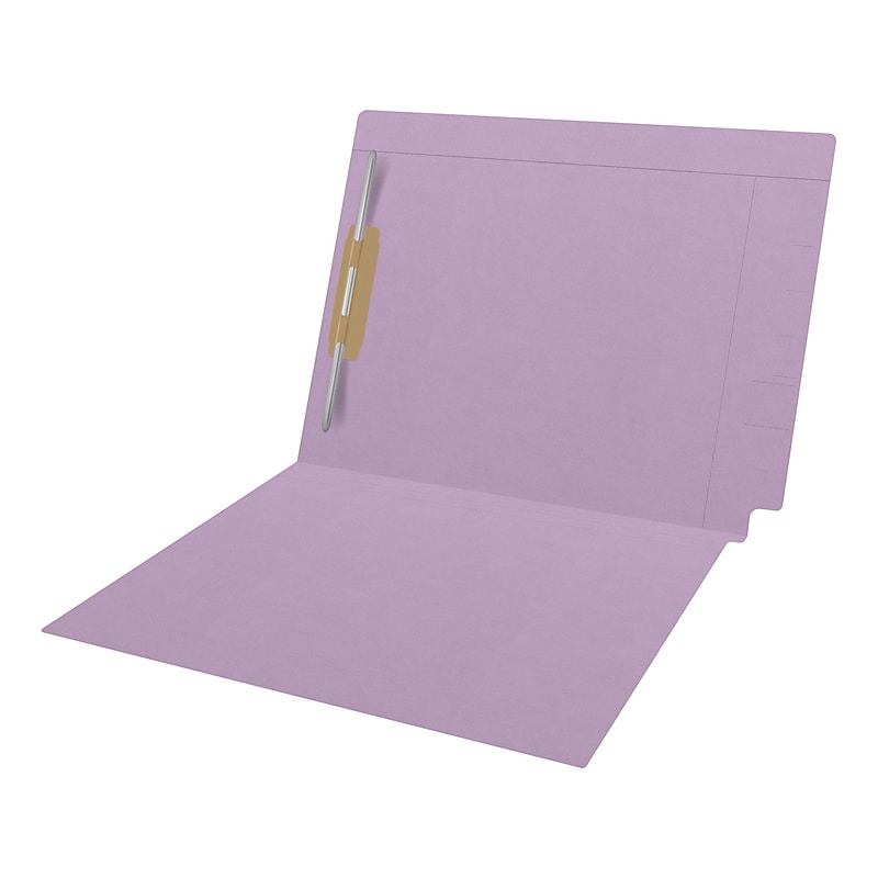 Medical Arts Press Reinforced Classification Folder, 1 3/8" Expansion, Letter Size, Lavender, 50/Box (S-09483-LAV) image 1