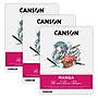 Canson Graduate 11" x 14" Manga Pad, 20 Sheets/Book, 3/Bundle (MCX31250P071-3)~#|#~C468E8AB-2459-4E9B-B81563D165705011_sc7