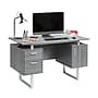 Techni Mobili 51.25"W Modern Office Desk with Storage, Gray (RTA-7002-GRY)~#|#~C46A7A88-6DB4-4790-BF27A560FCA28CC0_sc7