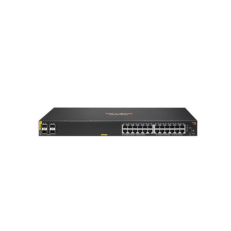 HPE Aruba 6100 24 Gigabit Ethernet  PoE Managed Switch, 1000 Mbps, Gray (JL677A#ABA) image 1