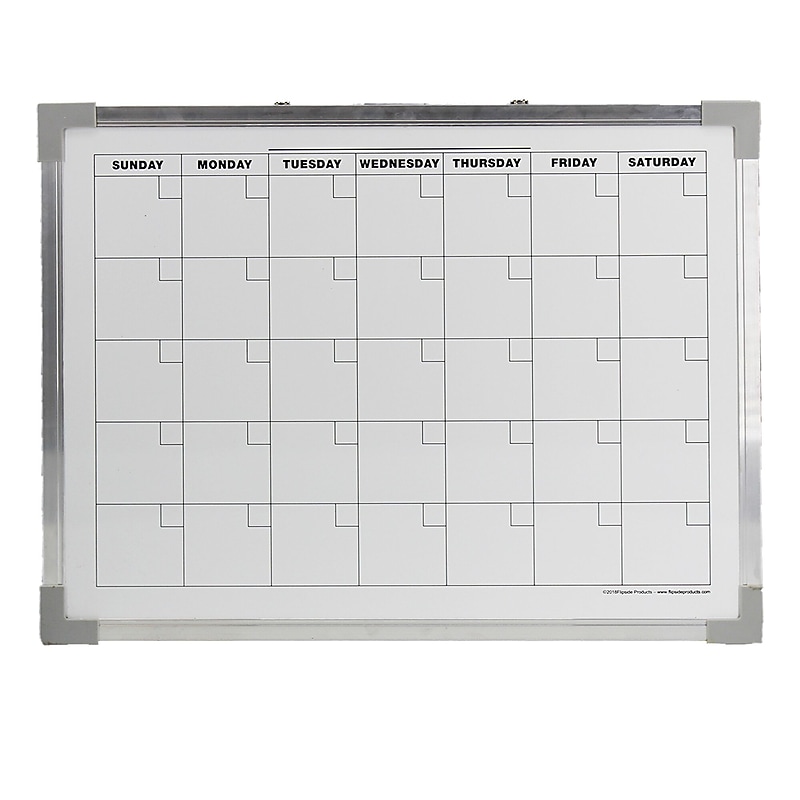 Flipside Magnetic Dry-Erase Calendar Board, 24" x 36" (FLP17303) image 1
