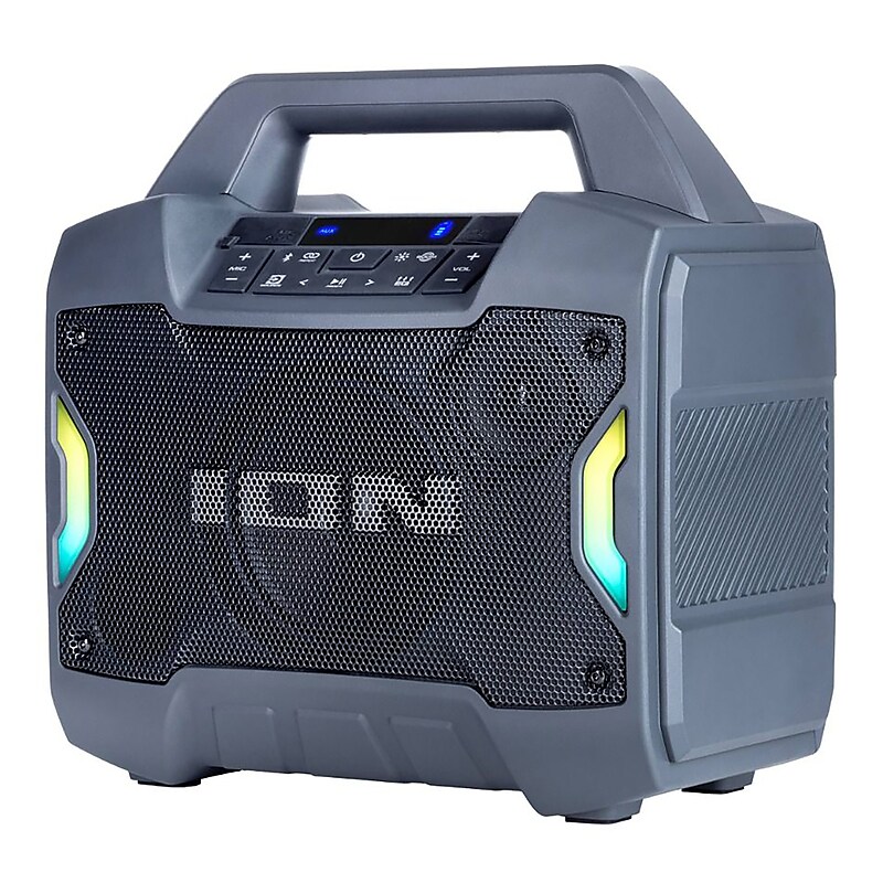 ION Game Day Primetime Wireless Bluetooth Portable Speaker, Water Resistant, Black (GAMEDAYPRIM) image 1