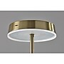 Adesso Mira 55" Antique Brass Floor Lamp with Disc-Shaped Shade (2612-21)~#|#~C4735C30-6D39-4506-B8EFCE9E7F015C64_sc7
