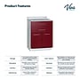Viva Comfort 36'' H x 24" L Exam Room Medical Cabinet, 2-Doors, 2-Drawers, Claret (90224GRYCL)~#|#~C47C47CB-1C74-4C36-B060714835328B48_sc7