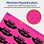 Avery Oval Scalloped Laser/Inkjet Multipurpose Labels, 1-1/8" x 2-1/4", Neon Magenta (210/Pack)~#|#~C47E67BB-5A56-4E6E-8CBF72C90D4A1E99_sc7
