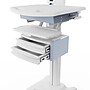 Luxor VitalPower Deluxe Mobile Medical Workstation with Full-Swivel Wheels, White (MCWS004)~#|#~C482A3B7-4966-4974-89240A0386D881C9_sc7