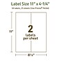 Avery Dissolvable Rectangle Multipurpose Labels, 11" x 4.25", Off-white, 50/Pack (94266)~#|#~C48AE822-2B6C-497F-AE2047D43CC029AC_sc7