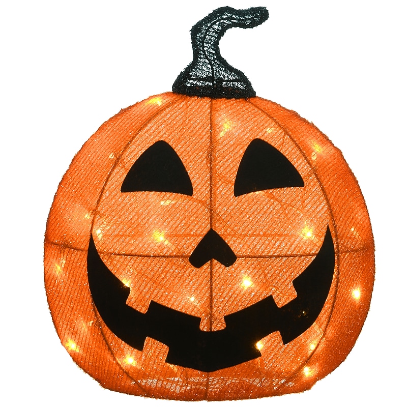 National Tree Company 16" Pre-Lit Happy Jack-O-Lantern (MZ17-6723) image 1