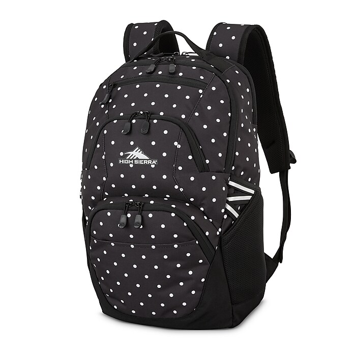 north face black white polka dot backpack Stripe Ruffled Nylon  Hollis Did you know your unit needs to be accurately lined up with the mesh panels High Sierra Swoop SG Backpack