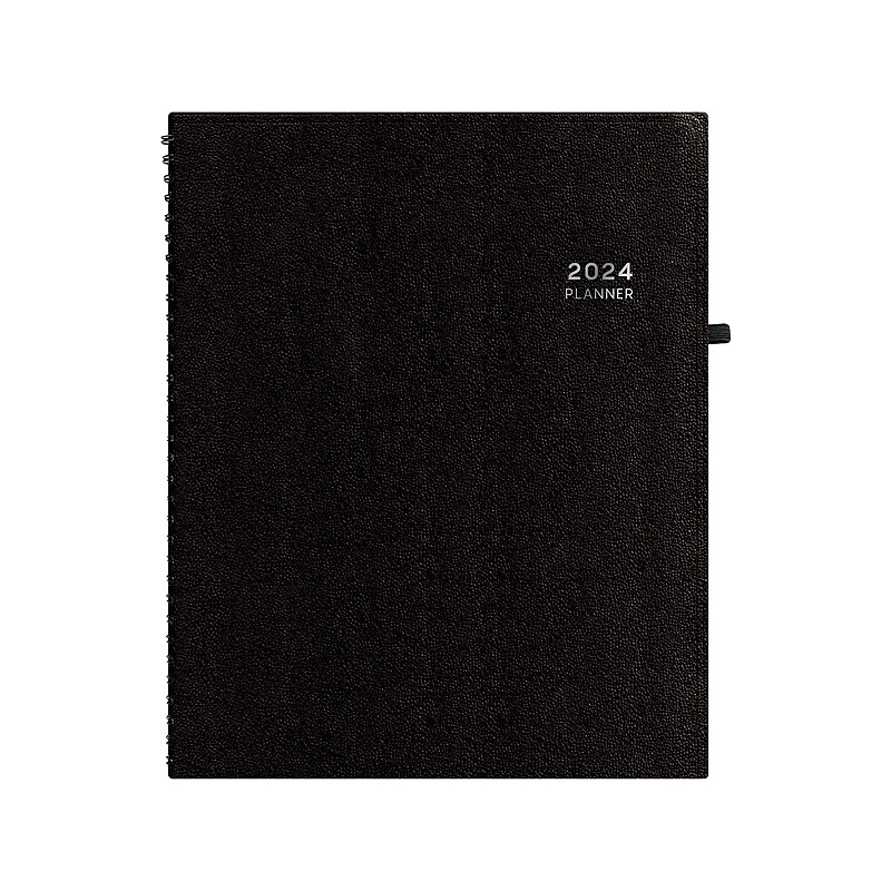 2024 Blue Sky Aligned 8.5" x 11" Weekly & Monthly Planner, Black (143590-24) image 1