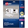 Avery Microperforated Business Cards, 2" x 3 1/2", Matte White, 250 Per Pack (5371)~#|#~C495DD8A-133D-40A8-8023F2BACEAB33EA_sc7